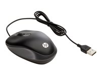 HP Travel - Mus - optisk - 3 knapper - kablet - USB G1K28AA#ABB