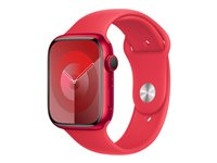 Apple - Bånd for smart armbåndsur - 45 mm - S/M-størrelse - produkt (RØD) MT3W3ZM/A