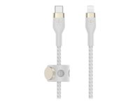 Belkin BOOST CHARGE - Lightning-kabel - 24 pin USB-C hann til Lightning hann - 1 m - hvit CAA011BT1MWH