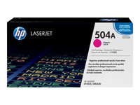 HP 504A - Magenta - original - LaserJet - tonerpatron (CE253A) - for Color LaserJet CM3530 MFP, CM3530fs MFP, CP3525, CP3525dn, CP3525n, CP3525x CE253A