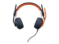 Logitech Zone Learn Wired On-Ear Headset for Learners, 3.5mm AUX - Hodetelefoner med mikrofon - on-ear - erstatning - kablet - 3,5 mm jakk 981-001372