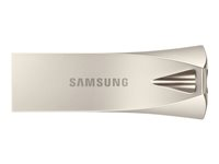 Samsung BAR Plus MUF-128BE3 - USB-flashstasjon - 128 GB - USB 3.1 Gen 1 - sjampanjesølv MUF-128BE3/APC
