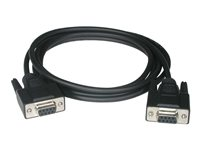C2G - Null modem-kabel - DB-9 (hunn) til DB-9 (hunn) - 1 m - tommelskruer - svart 81417