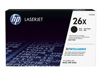 HP 26X - Høy ytelse - svart - original - LaserJet - tonerpatron (CF226X) - for LaserJet Pro M402, MFP M426 CF226X