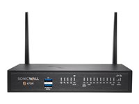 SonicWall TZ470W - Sikkerhetsapparat - 1GbE, 2.5GbE - Wi-Fi 5 - 2.4 GHz, 5 GHz - NFR - skrivebord 02-SSC-6442