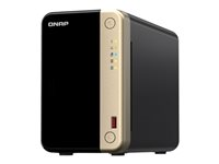 QNAP TS-264 - NAS-server - 2 brønner - 8 TB - SATA 6Gb/s - HDD 4 TB x 2 - RAID RAID 0, 1, JBOD - RAM 8 GB - 2.5 Gigabit Ethernet - iSCSI støtte TS-264-8G+2XHDWG440UZSVA