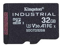 Kingston Industrial - Flashminnekort - 32 GB - A1 / Video Class V30 / UHS-I U3 / Class10 - microSDHC UHS-I SDCIT2/32GBSP