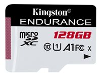 Kingston High Endurance - Flashminnekort - 128 GB - A1 / UHS-I U1 / Class10 - microSDXC UHS-I SDCE/128GB