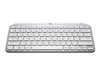 Logitech MX Keys Mini - Office - tastatur - bakbelysning - Bluetooth - QWERTY - Nordisk (dansk/finsk/norsk/svensk) - blekgrå 920-010493