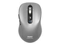 PORT Connect Professional EXPERT - Mus - ladbar - optisk - 6 knapper - trådløs - 2.4 GHz, Bluetooth - USB trådløs mottaker 910201
