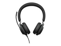 Jabra Evolve2 40 MS Stereo - Hodesett - on-ear - kablet - USB-C - lydisolerende - Certified for Microsoft Teams 24089-999-899