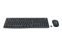 Logitech MK370 Combo for Business - Tastatur- og mussett - trådløs - Bluetooth LE - QWERTY - Nordisk (dansk/finsk/norsk/svensk) - grafitt 920-012072