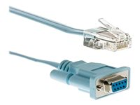 Cisco - Seriell kabel - RJ-45 (hann) til DB-9 (hunn) - 1.8 m - for Cisco 28XX, 28XX 2-pair, 28XX 4-pair, 28XX V3PN; Catalyst 2960 CAB-CONSOLE-RJ45=