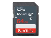 SanDisk Ultra - Flashminnekort - 64 GB - Class 10 - SDXC UHS-I SDSDUNR-064G-GN3IN