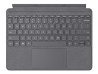 Microsoft Surface Go Type Cover - Tastatur - med styrepute, akselerometer - bakbelysning - Nordisk - lys trekull - kommersiell - for Surface Go, Go 2, Go 3 KCT-00109