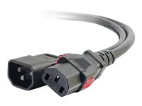 C2G - Strømkabel - IEC 60320 C14 til power IEC 60320 C13 - AC 250 V - 10 A - 1.8 m - svart 80703