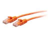 C2G 10ft (3m) Cat6a Snagless Unshielded (UTP) Slim Ethernet Network Patch Cable - Orange - Koblingskabel - RJ-45 (hann) til RJ-45 (hann) - 3 m - 4.8 mm - UTP - CAT 6a - formstøpt, uten hindringer - oransje C2G30178