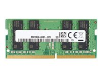 HP - DDR4 - modul - 8 GB - SO DIMM 260-pin - 3200 MHz / PC4-25600 - 1.2 V - ikke-bufret - ikke-ECC - for EliteBook 640 G9; 650 G9; 655 G9; 835 G8, 845 G8, 855 G8; ProBook 455 G9, 450 G9, 635 Aero G8, 655 G9; ProBook x360 435 G9; ZBook 15v G5 Mobile Workstation (non-ECC), Power G8 (non-ECC); ZBook Firefly 14 G8 (non-ECC); ZBook Fury 15 G7 (non-ECC), Fury 15 G8 (non-ECC), 17 G7 (non-ECC), 17 G8 (non-ECC) 286H8AA#AC3