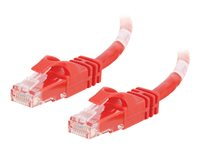 C2G Cat6 Booted Unshielded (UTP) Network Patch Cable - Koblingskabel - RJ-45 (hann) til RJ-45 (hann) - 5 m - UTP - CAT 6 - formstøpt, uten hindringer, flertrådet - rød 83450