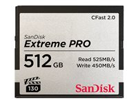 SanDisk Extreme Pro - flashminnekort - 512 GB - CFast 2.0 SDCFSP-512G-G46D
