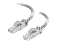 C2G Cat6 Booted Unshielded (UTP) Network Patch Cable - Koblingskabel - RJ-45 (hann) til RJ-45 (hann) - 1 m - UTP - CAT 6 - formstøpt, uten hindringer, flertrådet - grå 83366