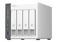 QNAP TS-433 - NAS-server - 4 brønner - SATA 6Gb/s - RAID RAID 0, 1, 5, 6, 10, 50, JBOD, 60 - RAM 4 GB - Gigabit Ethernet / 2.5 Gigabit Ethernet - iSCSI støtte TS-433-4G