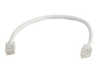 C2G Cat5e Non-Booted Unshielded (UTP) Network Patch Cable - Koblingskabel - RJ-45 (hann) til RJ-45 (hann) - 1 m - UTP - CAT 5e - flertrådet, uniboot - hvit 83121