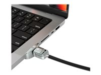 Compulocks MacBook Pro 16" M1 & M2 Lock Adapter With Key Lock - Sikkerhetssporlåsadapter - med nøkkellås - for Apple MacBook Pro 16 (M1, M2) MBPR16LDG02KL