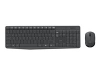 Logitech MK235 - Tastatur- og mussett - trådløs - 2.4 GHz - Pan Nordic 920-007921