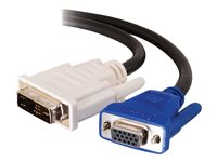 C2G - VGA-forlengelseskabel - DVI-A (hann) til HD-15 (VGA) (hunn) - 2 m 81216