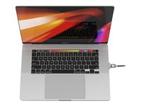 Compulocks MacBook Pro 16-inch 2019 Lock Adapter With Keyed Cable Lock - Sikkerhetssporlåsadapter - sølv - med kabellås med nøkkel - for Apple MacBook Pro 16" (Late 2019) MBPR16LDG01KL