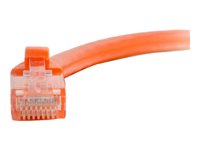 C2G Cat6 Booted Unshielded (UTP) Network Patch Cable - Koblingskabel - RJ-45 (hann) til RJ-45 (hann) - 2 m - UTP - CAT 6 - formstøpt, uten hindringer, flertrådet - oransje 83576