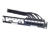 APC Data Distribution Cable - Nettverkskabel - TAA-samsvar - RJ-45 (hunn) til RJ-45 (hunn) - 4 m - UTP - CAT 6 - svart DDCC6-013