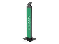 Compulocks VESA Brandable Floor Stand - Stativ - for nettbrett - aluminium - svart - monteringsgrensesnitt: VESA - plassering på gulv 140B