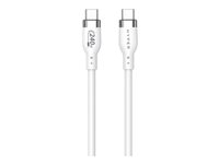 HyperJuice - USB-kabel - 24 pin USB-C (hann) til 24 pin USB-C (hann) - USB 2.0 - 2 m - extended power range (EPR), USB Power Delivery (240 W) - hvit HJ4002WHGL