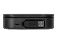 Targus USB-C Universal Dual HD Docking Station with 80W PD Pass-Thru - Dokkingstasjon - USB-C 3.2 Gen 2 - 2 x HDMI - 1GbE - TAA-samsvar DOCK116GLZ
