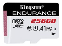 Kingston High Endurance - Flashminnekort - 256 GB - A1 / UHS-I U1 / Class10 - microSDXC UHS-I U1 SDCE/256GB