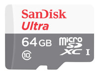 SanDisk Ultra - Flashminnekort - 64 GB - UHS-I / Class10 - microSDXC UHS-I SDSQUNS-064G-GN3MN