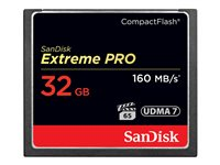 SanDisk Extreme Pro - Flashminnekort - 32 GB - 1000x/1067x - CompactFlash SDCFXPS-032G-X46