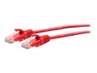 C2G 10ft (3m) Cat6a Snagless Unshielded (UTP) Slim Ethernet Network Patch Cable - Red - Koblingskabel - RJ-45 (hann) til RJ-45 (hann) - 3 m - 4.8 mm - UTP - CAT 6a - formstøpt, uten hindringer - rød C2G30164