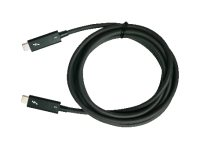 QNAP CAB-TBT315M-40G - USB-kabel - 24 pin USB-C (hann) til 24 pin USB-C (hann) - Thunderbolt 3 - 1.5 m - toretnings, aktiv, up to 40 Gbps data transfer rate CAB-TBT315M-40G