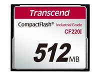 Transcend CF220I Industrial Temp - Flashminnekort - 512 MB - CompactFlash TS512MCF220I