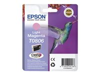 Epson T0806 - 7.4 ml - lys magenta - original - blister - blekkpatron - for Stylus Photo P50, PX650, PX660, PX700, PX710, PX720, PX730, PX800, PX810, PX820, PX830 C13T08064011