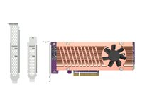QNAP QM2-2P-384A - Diskkontroller - PCIe 3.0 - lav profil - PCIe 3.0 x8 - for QNAP QGD-1600 QM2-2P-384A