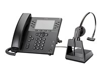 Poly VVX 450 - VoIP-telefon - treveis anropskapasitet - SRTP, SIP, SDP - 12 linjer - svart - statslig GSA - TAA-samsvar 89B75AA#AC3