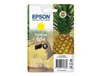 Epson 604 Singlepack - 2.4 ml - gul - original - blære med RF/lyd-alarm - blekkpatron - for Expression Home XP-2200, 2205, 3200, 3205, 4200, 4205; WorkForce WF-2910, 2930, 2935, 2950 C13T10G44020