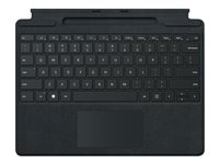 Microsoft Surface Pro Signature Keyboard - Tastatur - med styreplate, akselerometer, lagrings- og ladebakke for Surface Slim Pen 2 - QWERTY - Nordisk (dansk/finsk/norsk/svensk) - svart - kommersiell - for Surface Pro 8, Pro X 8XB-00009