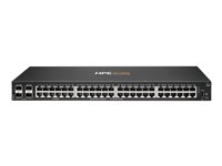 HPE Aruba Networking CX 6000 48p 10M/100M/1G 4p SFP 1G Switch - Switch - Styrt - 48 x 10/100/1000 + 4 x Gigabit SFP (opplink) - side til side-luftflyt - rackmonterbar, veggmonterbar - BTO R8N86B#ABB