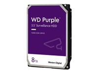 WD Purple WD84PURZ - Harddisk - 8 TB - intern - 3.5" - SATA 6Gb/s - 5640 rpm - buffer: 128 MB WD84PURZ
