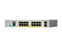 Cisco Catalyst 2960L-16TS-LL - Switch - Styrt - 16 x 10/100/1000 + 2 x Gigabit SFP (opplink) - stasjonær, rackmonterbar WS-C2960L-16TS-LL